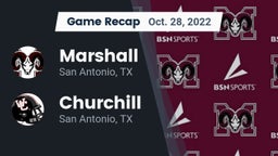 Recap: Marshall  vs. Churchill  2022