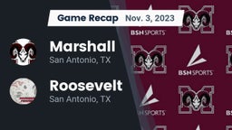 Recap: Marshall  vs. Roosevelt  2023