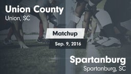 Matchup: Union County vs. Spartanburg  2016