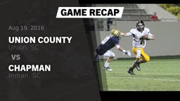 Recap: Union County  vs. Chapman  2016