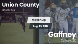 Matchup: Union County vs. Gaffney  2017