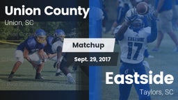 Matchup: Union County vs. Eastside  2017