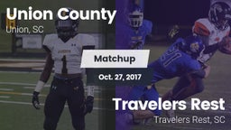 Matchup: Union County vs. Travelers Rest  2017