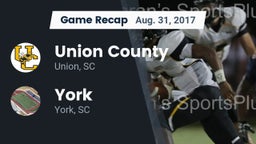 Recap: Union County  vs. York  2017