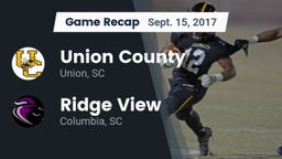 Recap: Union County  vs. Ridge View  2017