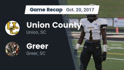 Recap: Union County  vs. Greer  2017