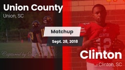 Matchup: Union County vs. Clinton  2018