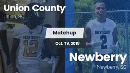Matchup: Union County vs. Newberry  2018