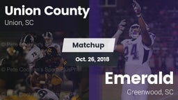 Matchup: Union County vs. Emerald  2018