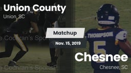 Matchup: Union County vs. Chesnee  2019
