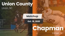 Matchup: Union County vs. Chapman  2020