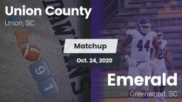 Matchup: Union County vs. Emerald  2020
