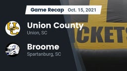 Recap: Union County  vs. Broome  2021