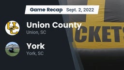 Recap: Union County  vs. York  2022