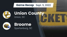 Recap: Union County  vs. Broome  2022