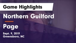 Northern Guilford  vs Page Game Highlights - Sept. 9, 2019