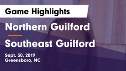 Northern Guilford  vs Southeast Guilford  Game Highlights - Sept. 30, 2019