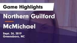 Northern Guilford  vs McMichael Game Highlights - Sept. 26, 2019