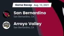 Recap: San Bernardino  vs. Arroyo Valley  2021