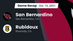 Recap: San Bernardino  vs. Rubidoux  2021