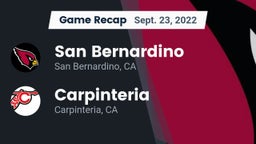 Recap: San Bernardino  vs. Carpinteria  2022