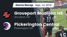Recap: Groveport Madison HS vs. Pickerington Central  2018