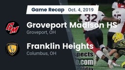 Recap: Groveport Madison HS vs. Franklin Heights  2019