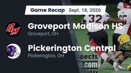 Recap: Groveport Madison HS vs. Pickerington Central  2020