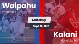 Matchup: Waipahu vs. Kalani  2017