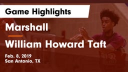 Marshall  vs William Howard Taft  Game Highlights - Feb. 8, 2019