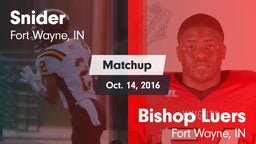 Matchup: Snider vs. Bishop Luers  2016