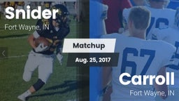 Matchup: Snider vs. Carroll  2017