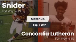 Matchup: Snider vs. Concordia Lutheran  2017