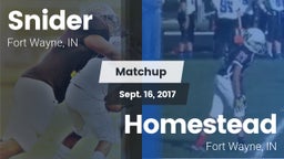 Matchup: Snider vs. Homestead  2017