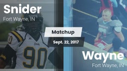 Matchup: Snider vs. Wayne  2017