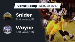 Recap: Snider  vs. Wayne  2017