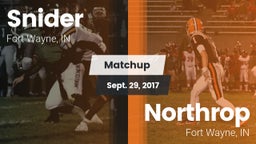Matchup: Snider vs. Northrop  2017