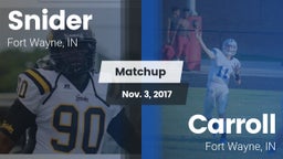 Matchup: Snider vs. Carroll  2017
