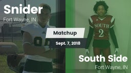 Matchup: Snider vs. South Side  2018