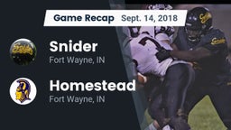 Recap: Snider  vs. Homestead  2018