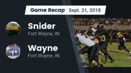 Recap: Snider  vs. Wayne  2018