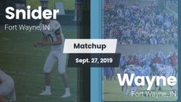 Matchup: Snider vs. Wayne  2019
