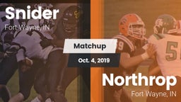 Matchup: Snider vs. Northrop  2019