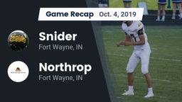 Recap: Snider  vs. Northrop  2019