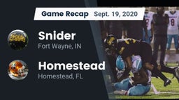 Recap: Snider  vs. Homestead  2020