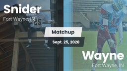Matchup: Snider vs. Wayne  2020