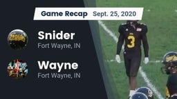 Recap: Snider  vs. Wayne  2020