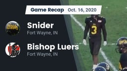 Recap: Snider  vs. Bishop Luers  2020