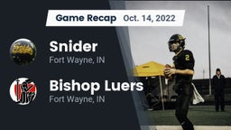 Recap: Snider  vs. Bishop Luers  2022