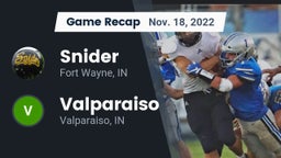 Recap: Snider  vs. Valparaiso  2022